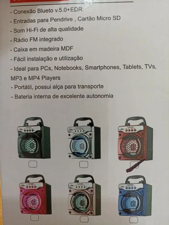 Caixa de Som Bluetooth Grasep D-BH1050 - Foto 2