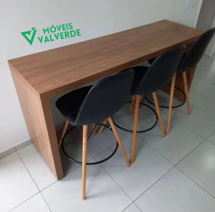 Mesa de apoio em madeira - Foto 3