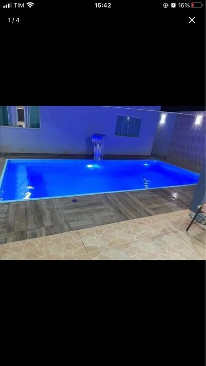 Linda piscina com led iluminação (6mts) 