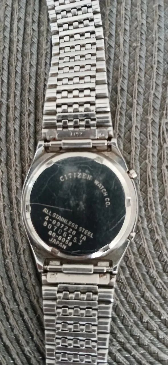 Relógio Citizen Quartz Crystron LC Vintage raríssimo anos 70