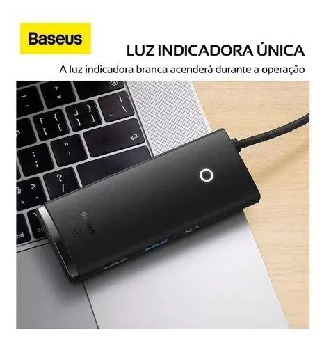 Adaptador USB-C Baseus 4 Portas - Foto 2