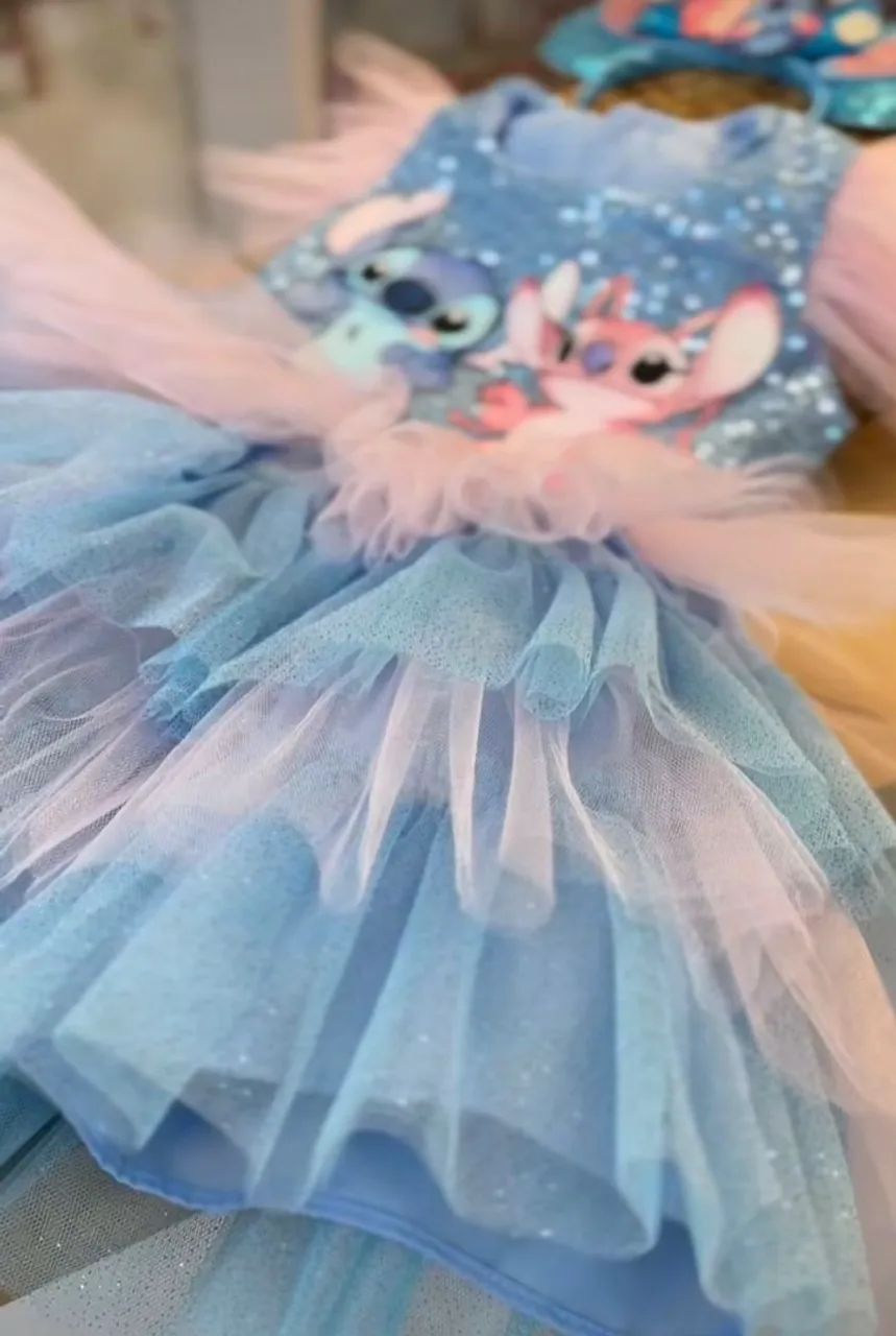 Fantasia Stitch e Angel - Roupa Infantil - Foto 2
