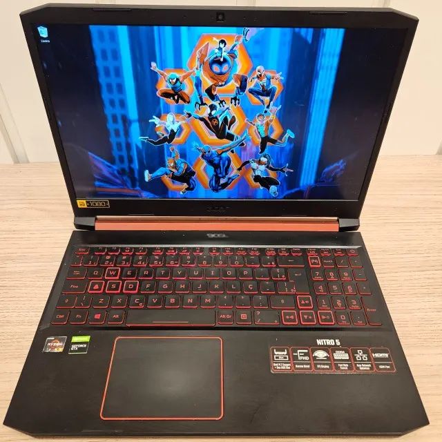 Notebook Acer Nitro Ryzen 3750H 16Gb Ram GTX 1650 512Gb