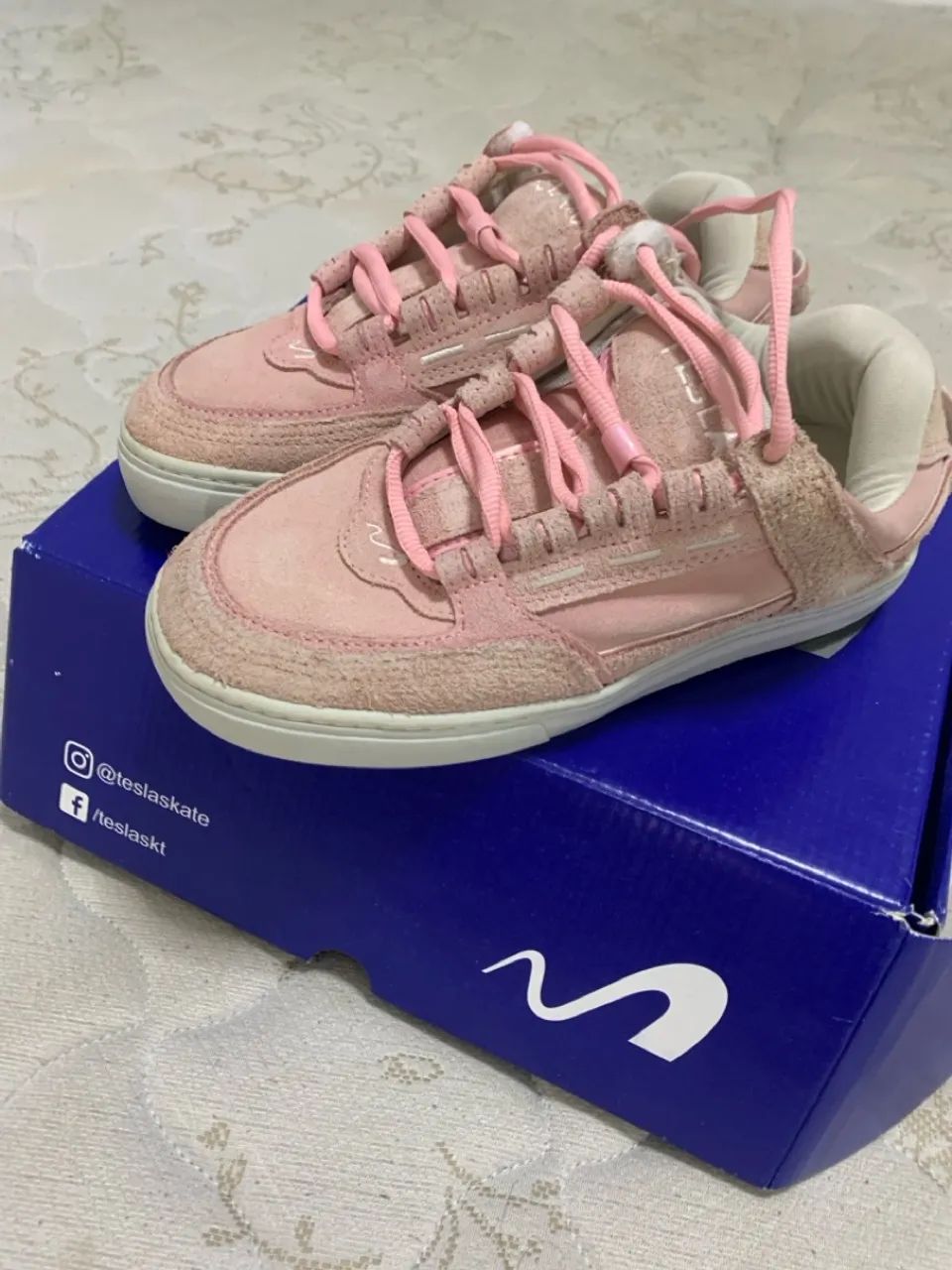 Tênis Tesla Skate Rosa