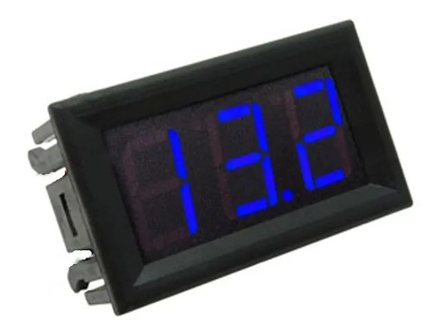 Voltímetro digital azul