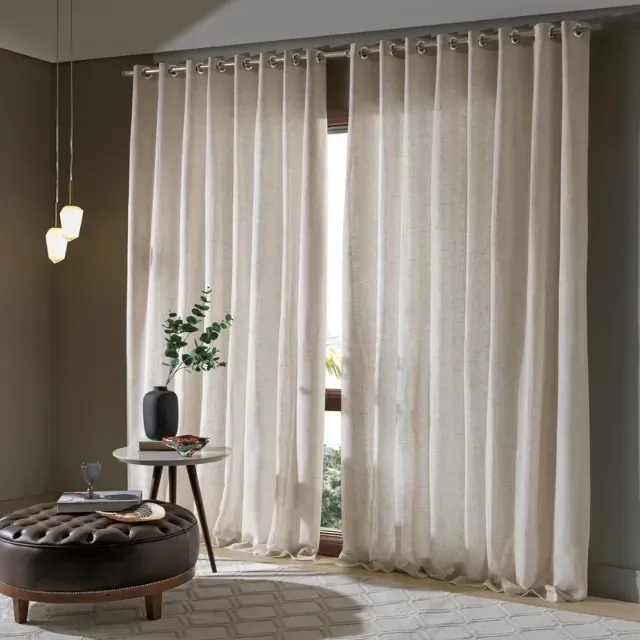 Cortina de Linho Premium Alto Padrão 4m de largura