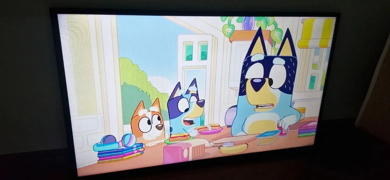 TV smart 49 polegadas com detalhe