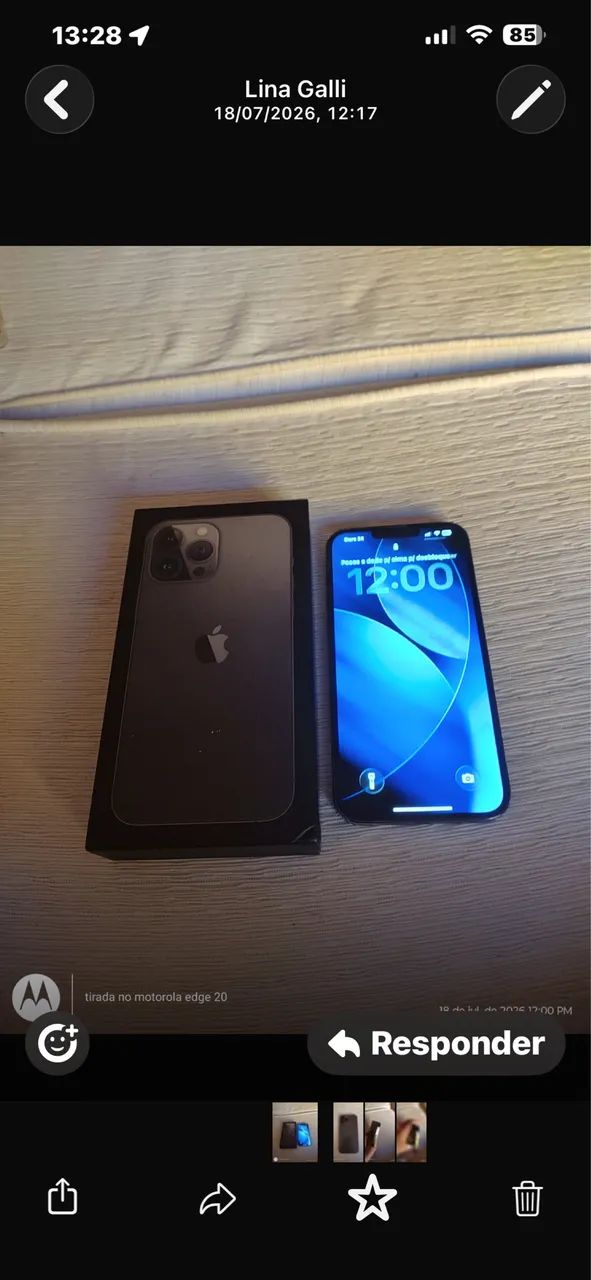 iPhone 13 Pro Max Titânio 256gb