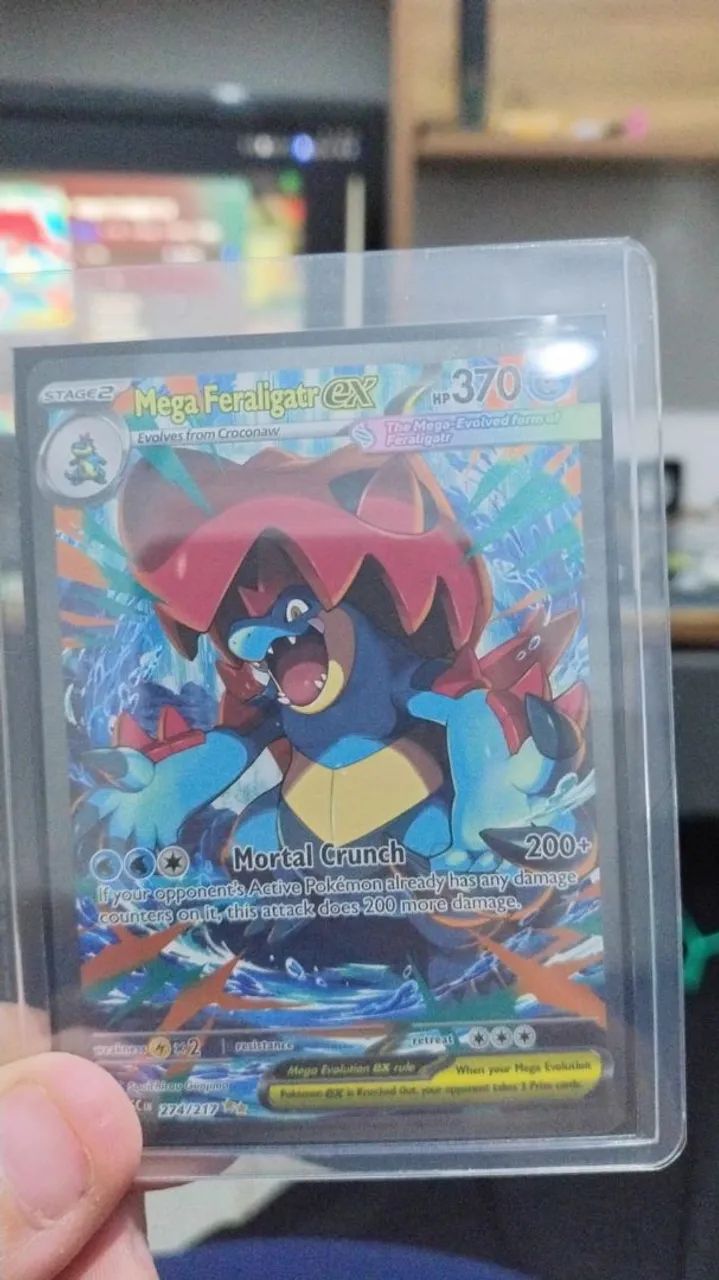 Mega Feraligatr Ex SAR em Inglês  - Foto 5