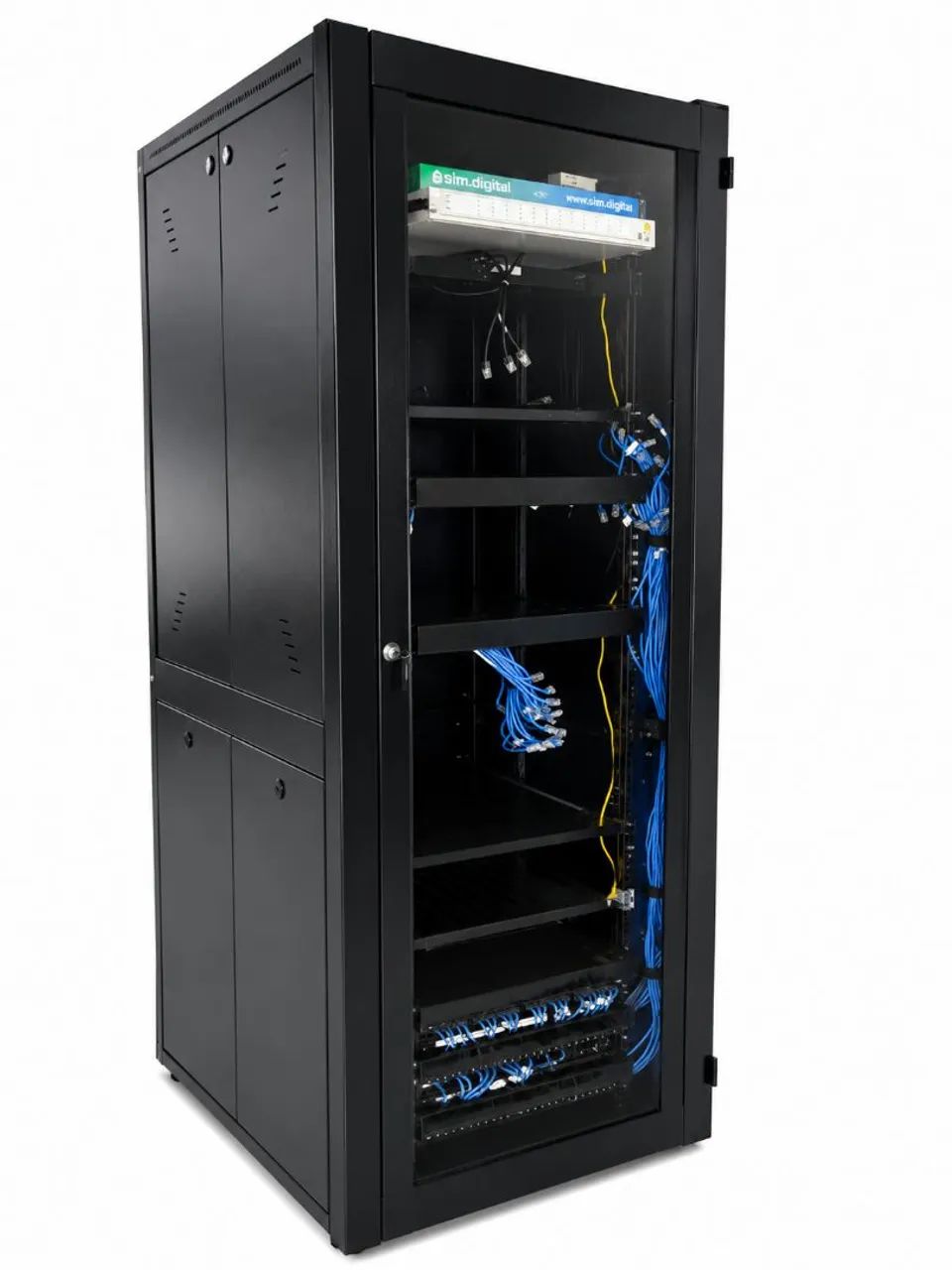 Rack Servidor Piso 44u 19 600x1000 Completo C/ Patch Panel (Usado)