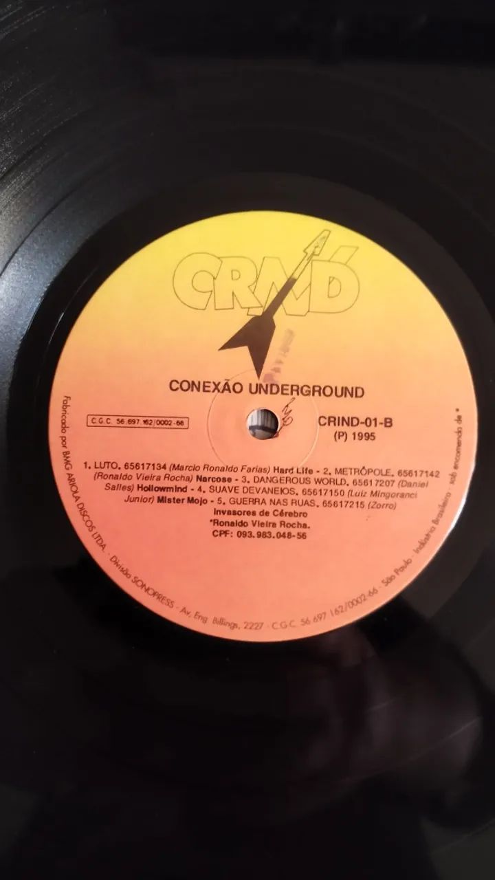 LP Vinil - Conexão Underground (Vários)(1995) VG+/EX - Foto 6