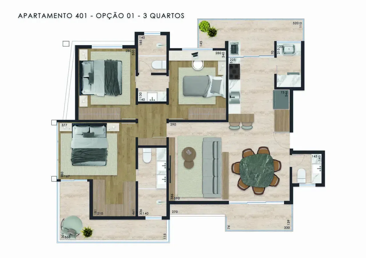 PLANTA 95m²