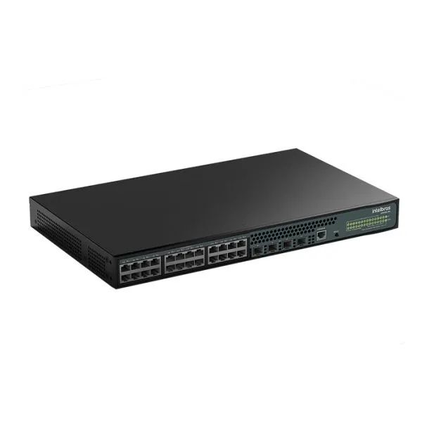 Switch Gerenciável 24 Portas Intelbras S2328g-pa (Usado)