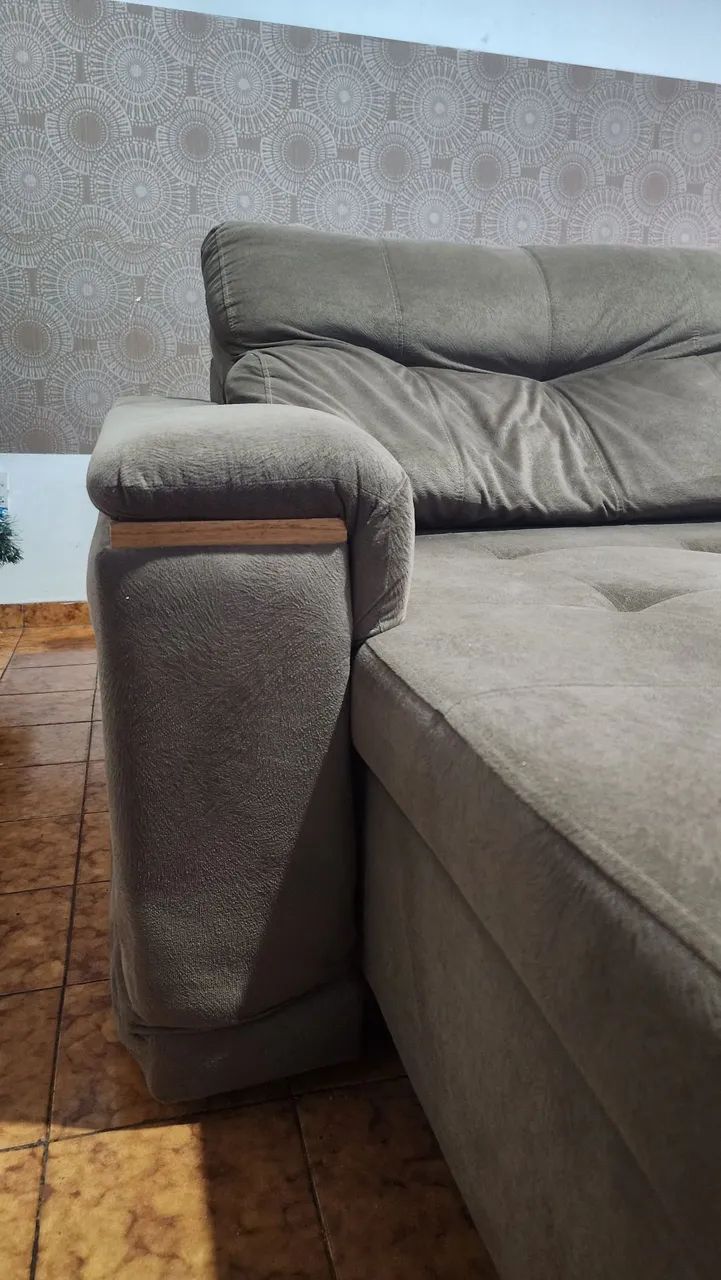 Sofa 2,70 m retratil e reclinavel - Foto 5