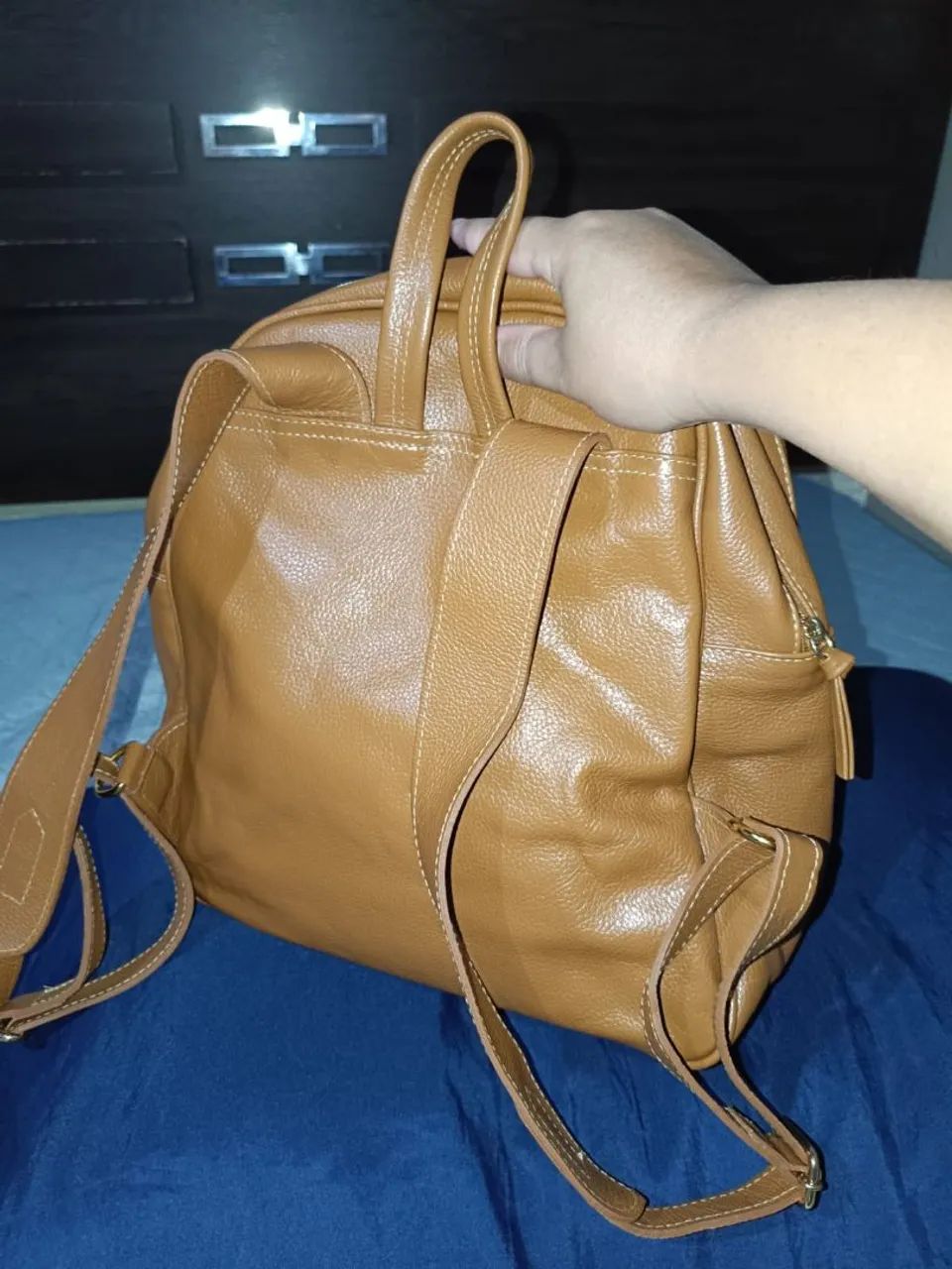 Vende-se mochila da marca couro café  - Foto 3