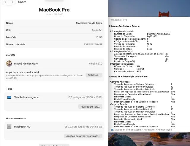 Macbook Pro M1 Touch Bar - 2020 (M1/16g/1Tb) 13,3 polegadas - Foto 2