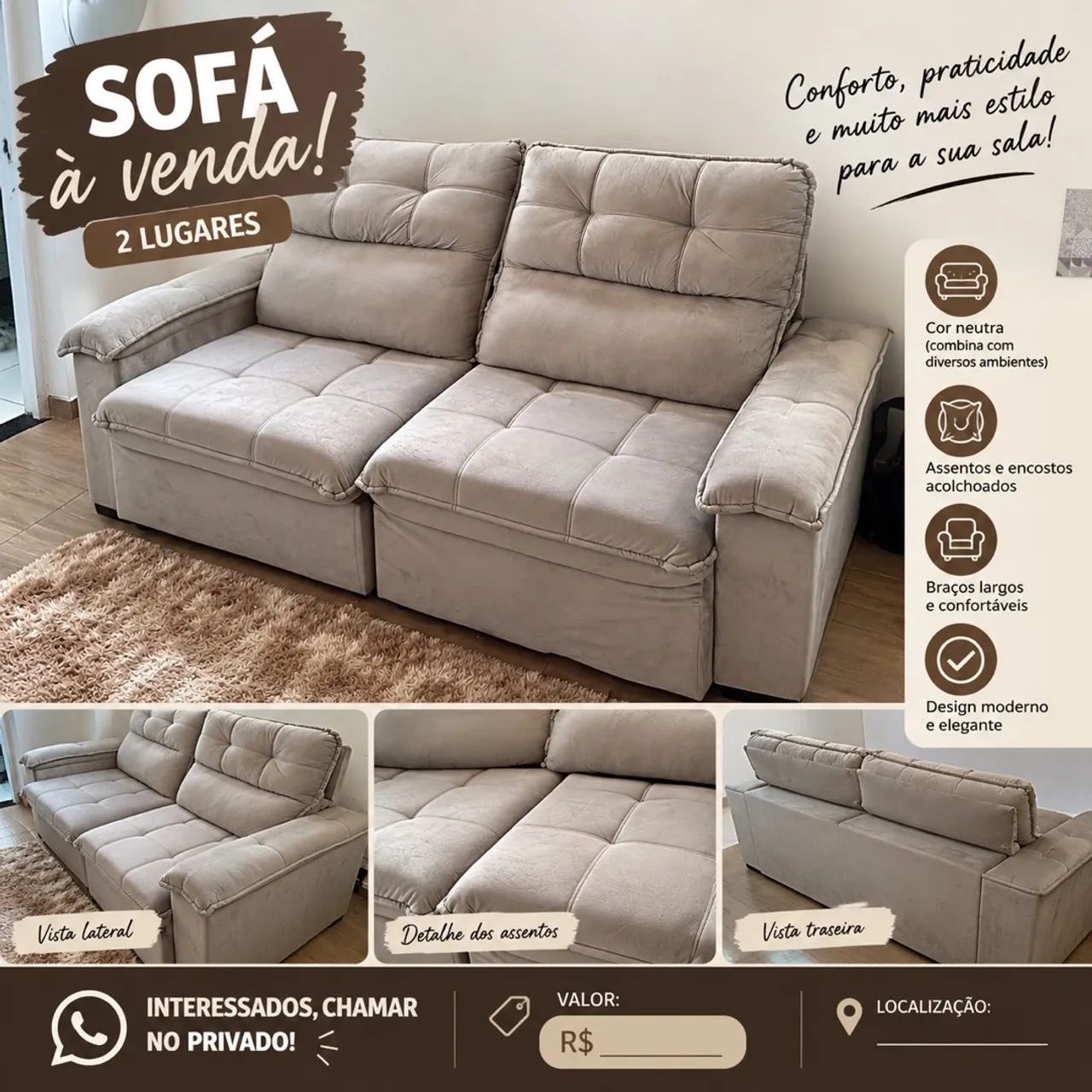 SOFÁ + PAINEL  - Foto 2