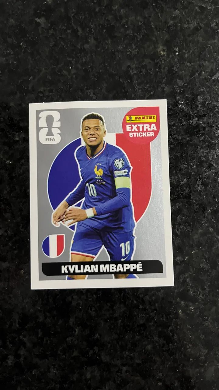 Figurinha copa 2026 Legend Mbappé prata