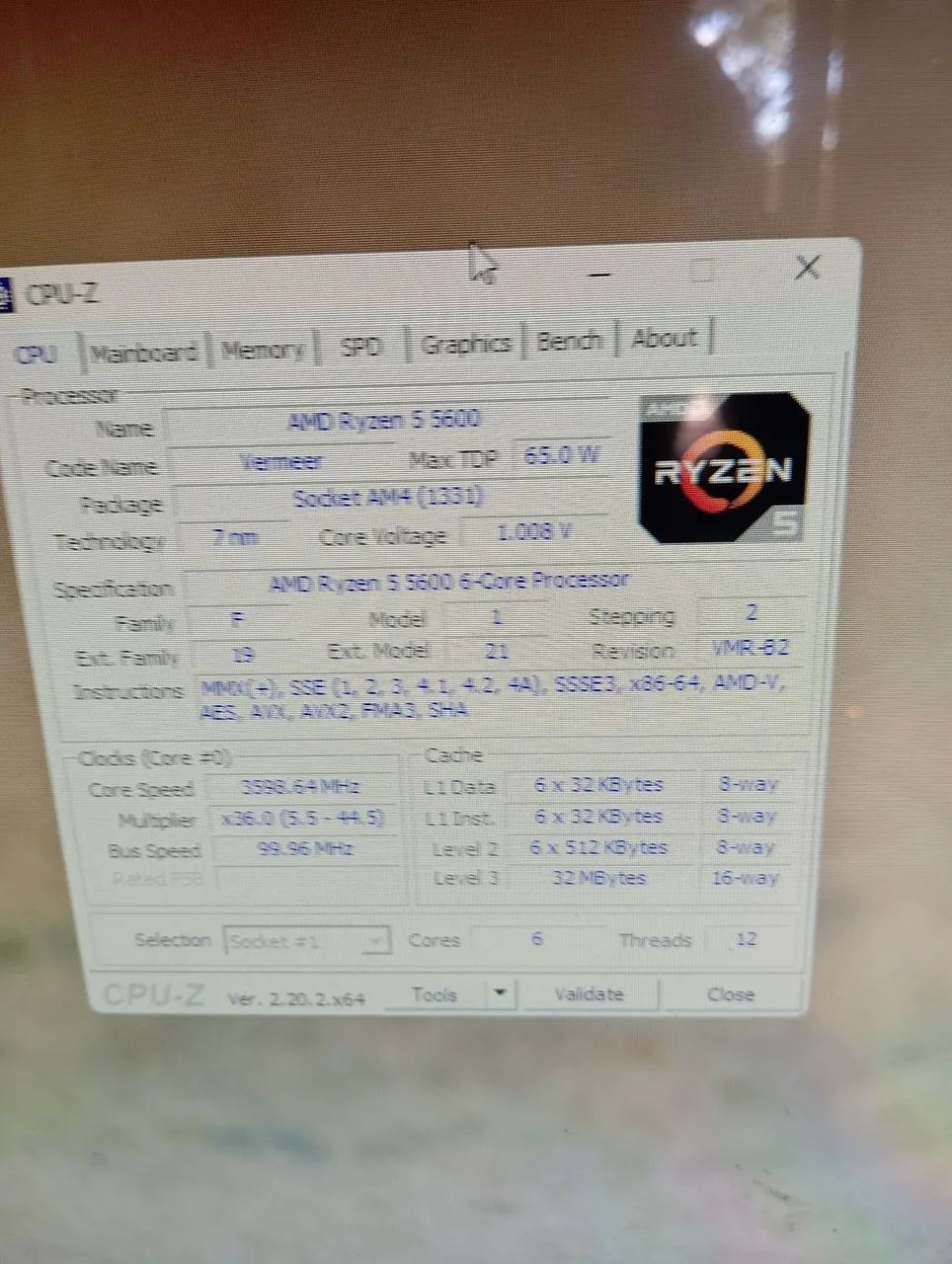 Processador AM4 RYZER 5 5600 - Foto 5