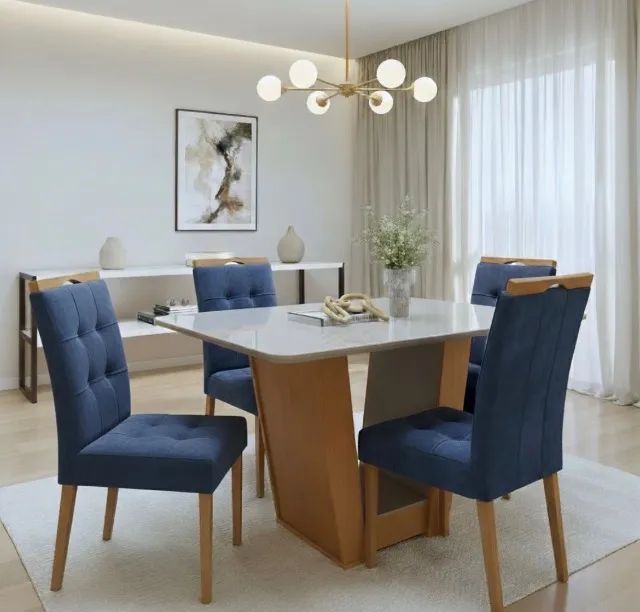 Conjunto de Jantar Ravello Max Compact 4 Lugares