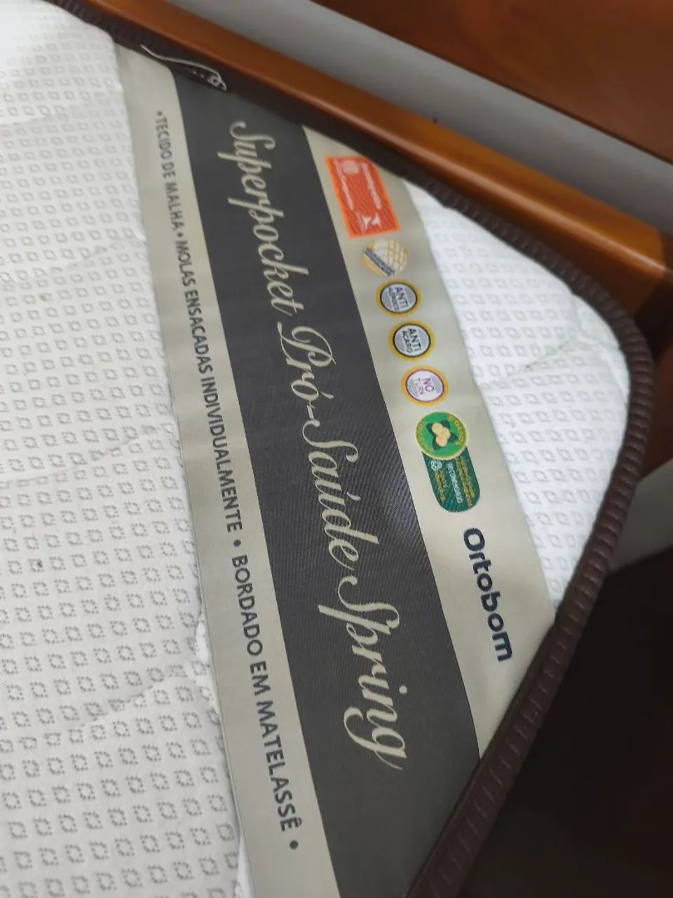 Cama de solteiro madeira de lei + Colchão  - Foto 3
