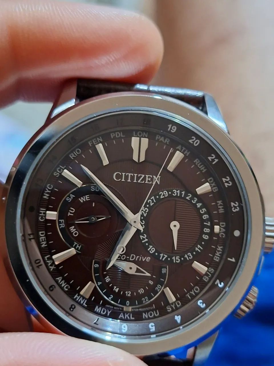 Relógio Citizen BU2020 - 29X Eco-drive World Time - Foto 4