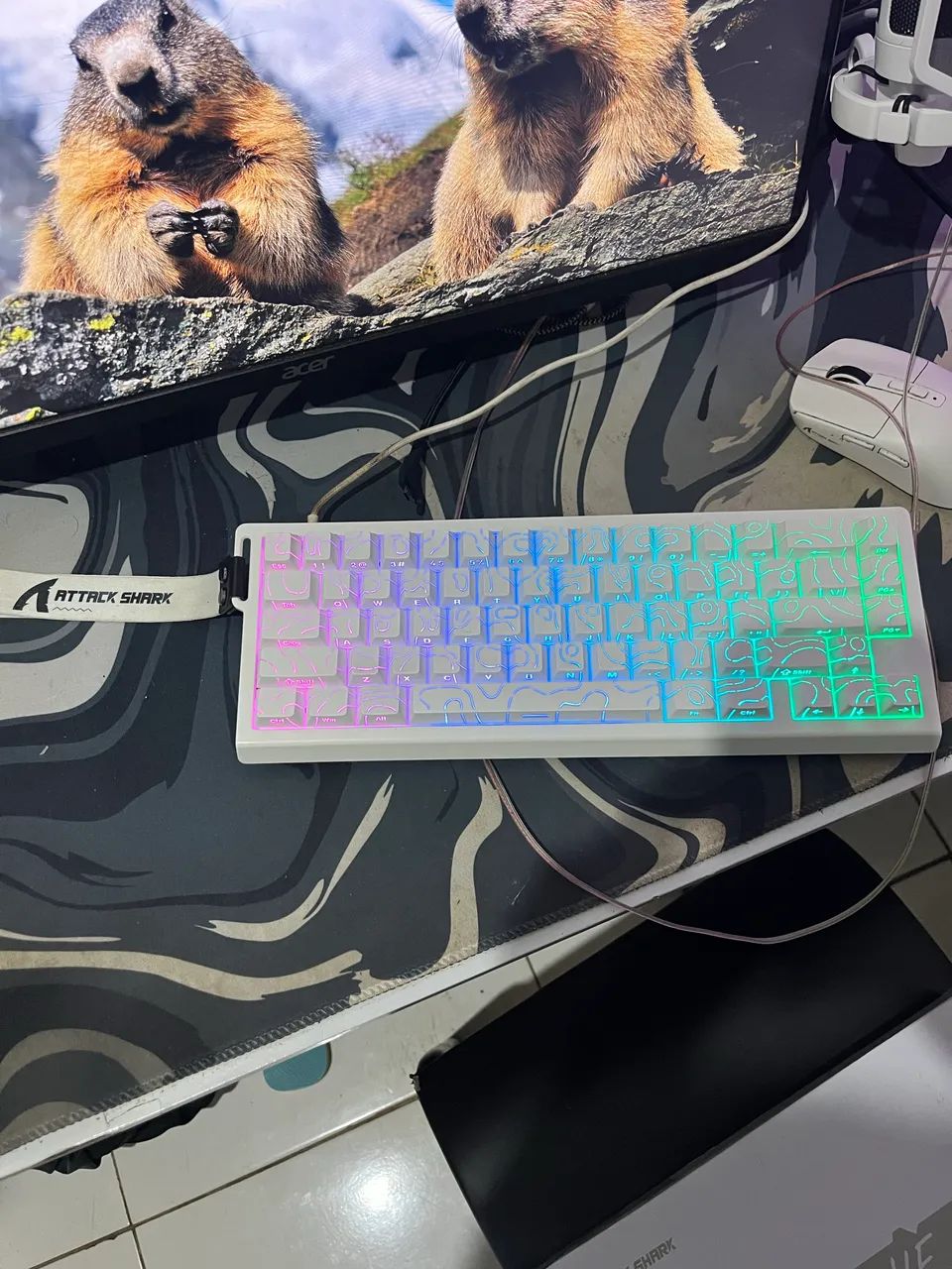 Teclado Magnético Attack Shark X68HE - Foto 2
