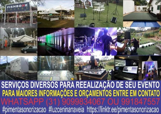 serviços diversos para a realização de seu evento. https://linktr.ee/pimentasonorizacao - Foto 4