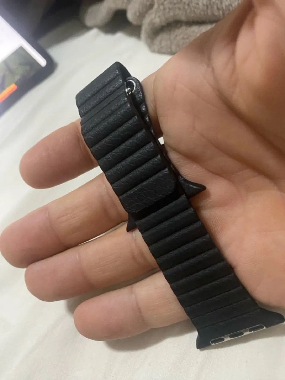 Pulseira  Para Apple Watch preta 42   - Foto 3
