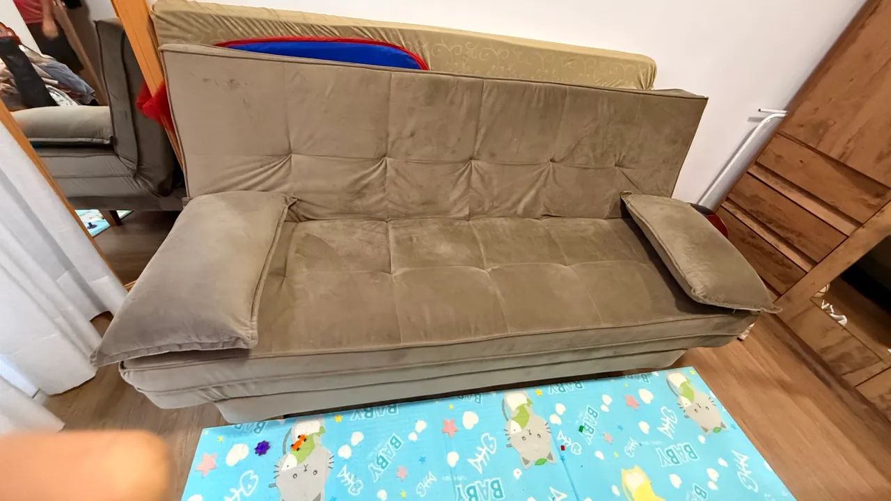 Sofá cama veludo holanda - Foto 3