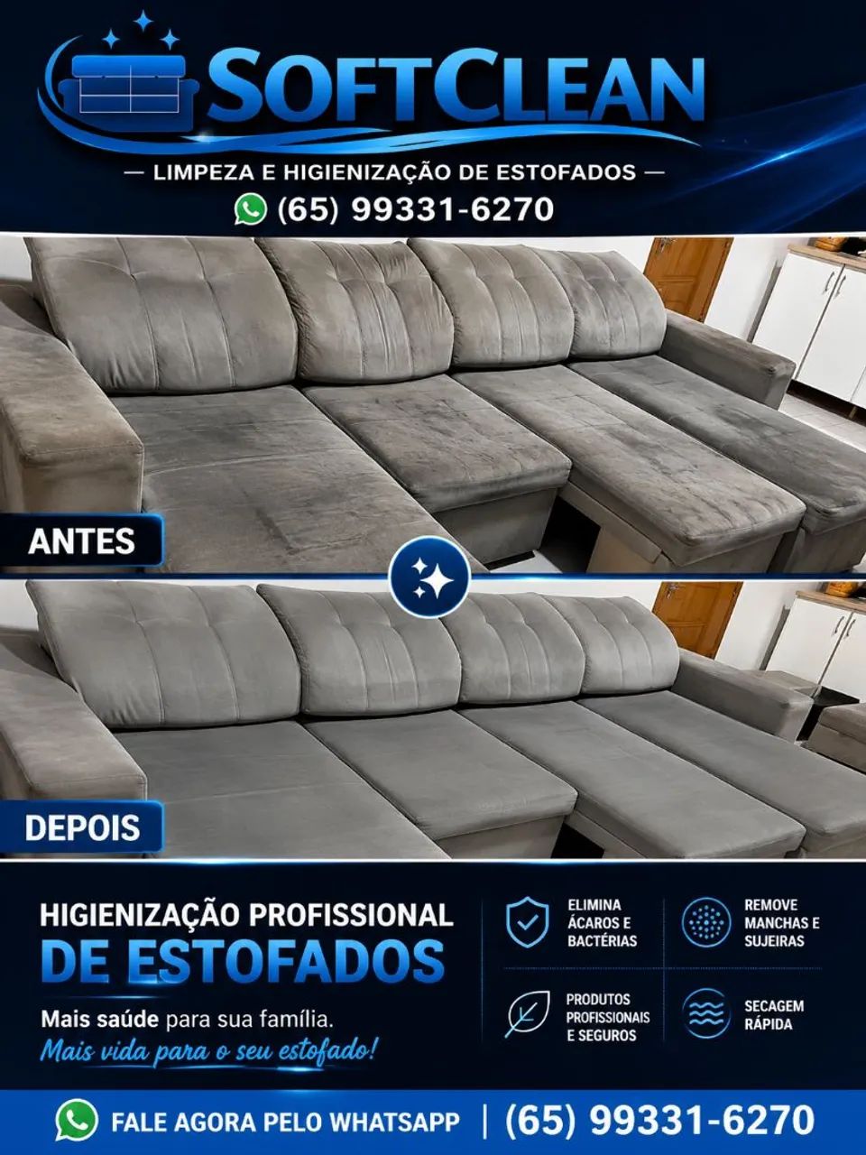 Limpeza de sofa - Foto 2
