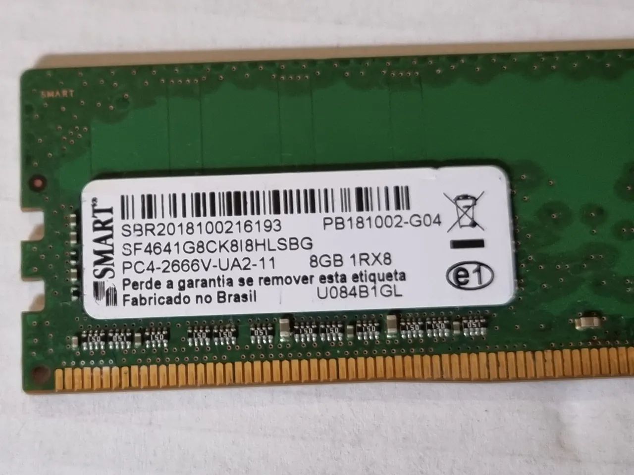 8gb Ddr4 Smart 2666mhz - Memória RAM - Banco de Areia, Mesquita