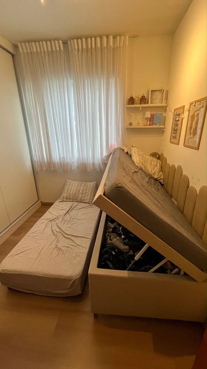 CAMA DUPLA COM BAÚ NOVÍSSIMA  - Foto 2
