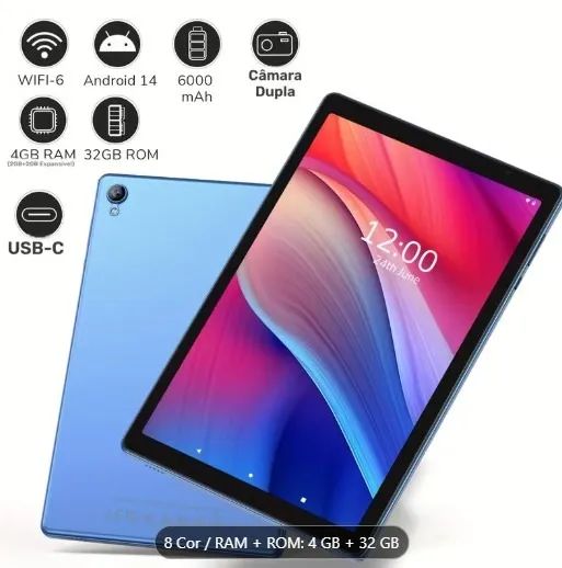 Tablet Android 14 tela 10 polegadas - Foto 2