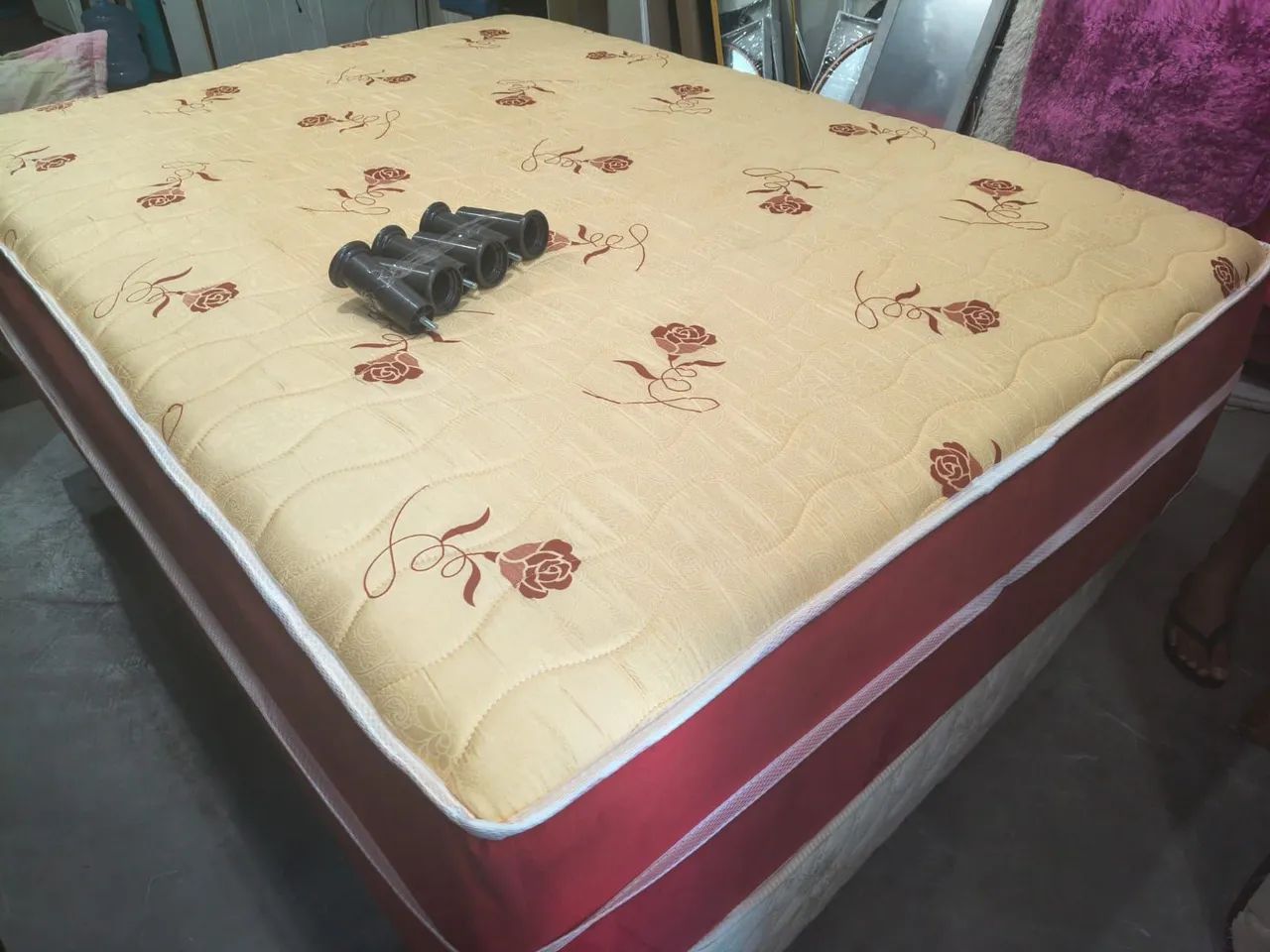 Cama box de molas bonnel (nova) - Foto 3
