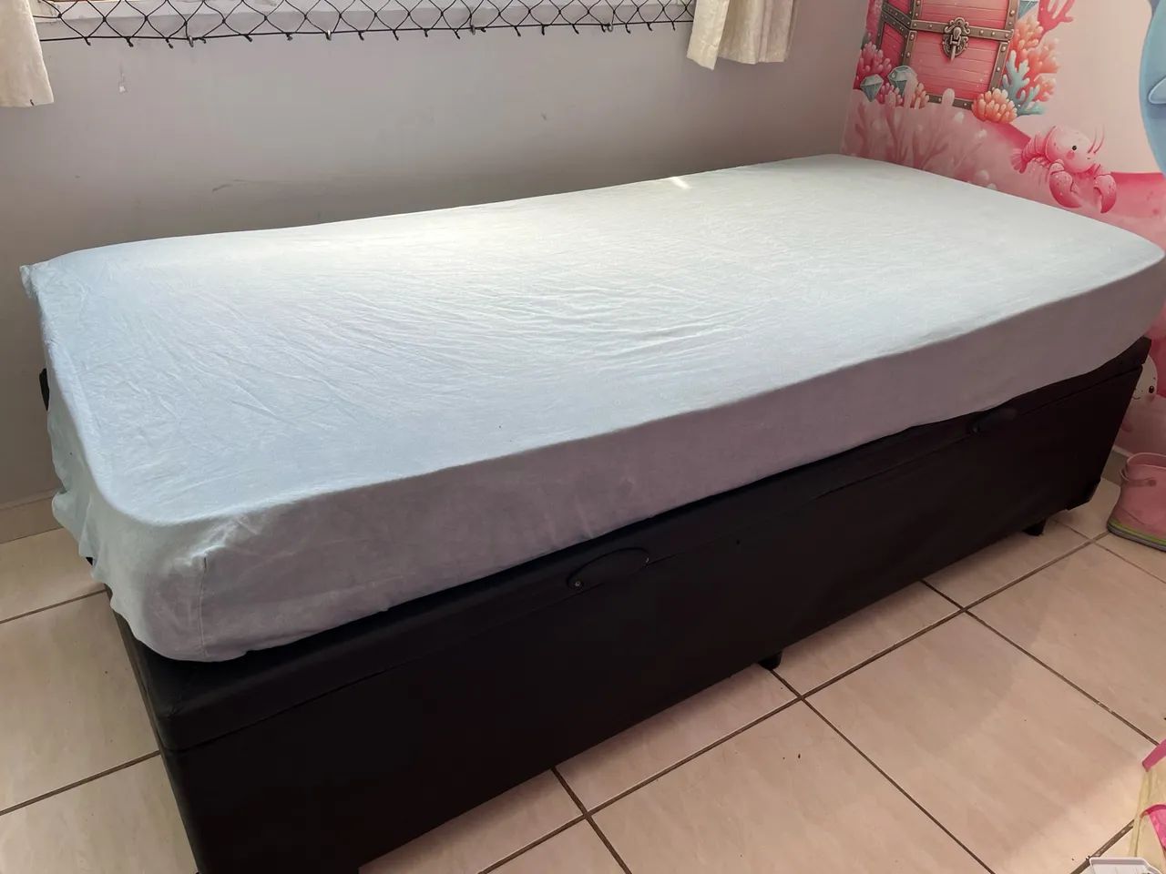 Cama box baú de solteiro 