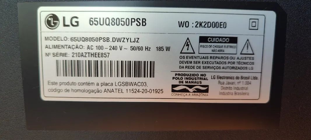 TV LG 65" 4K Smart - modelo UQ8050 - Excelente imagem e tamanho grande! - Foto 4