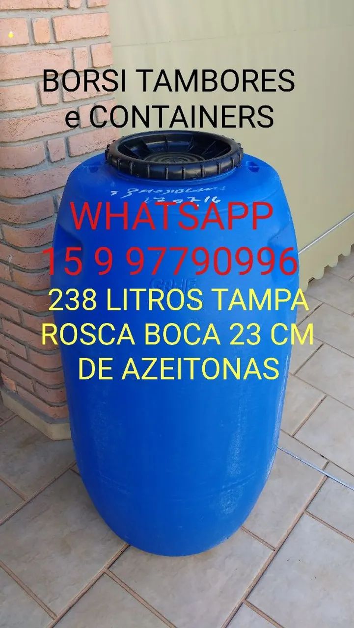  Bombona 80 Tambor Plastico Container IBC Barrica Galão  - Foto 6