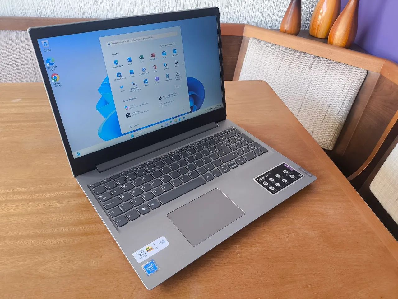 Notebook Lenovo Ideapad s145, com SSD, tela de 15.6 polegadas, Windows 11