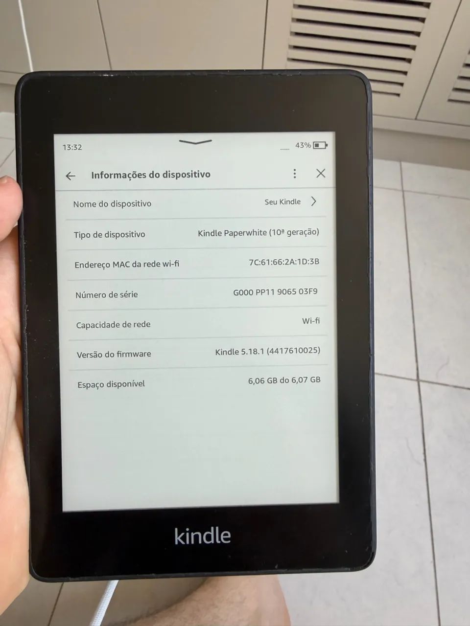 Kindle Paperwhite 10ª geração SEM MARCAS - Foto 5