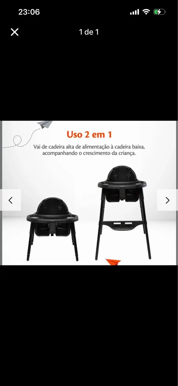 Cadeirão alimentação 