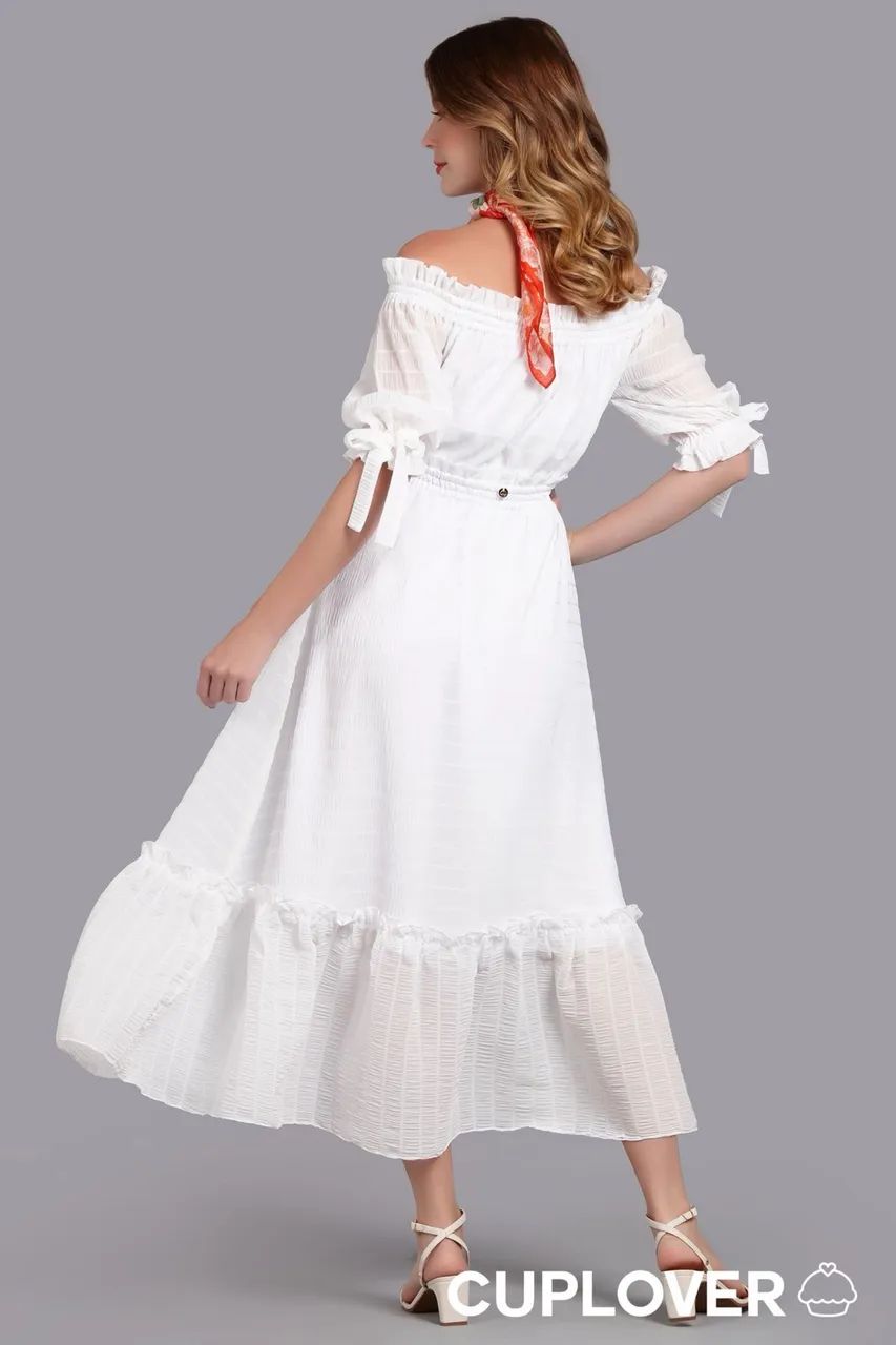 Vestido Cuplover Duqueza Branco - Foto 2