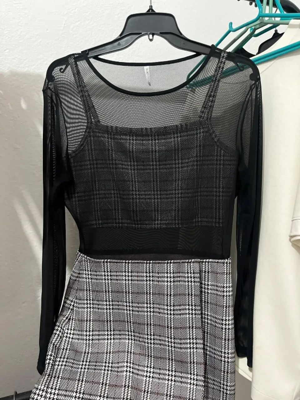 vestido xadrez tam p