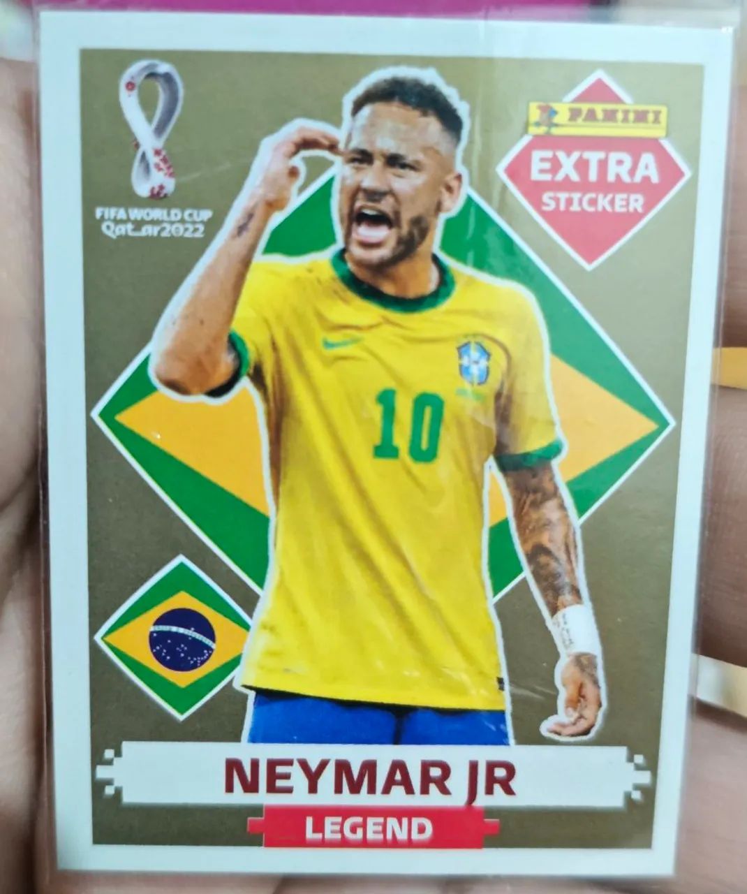 Neymar Jr. Legends Dourada, Prata, Bronze, Bordô Copa22