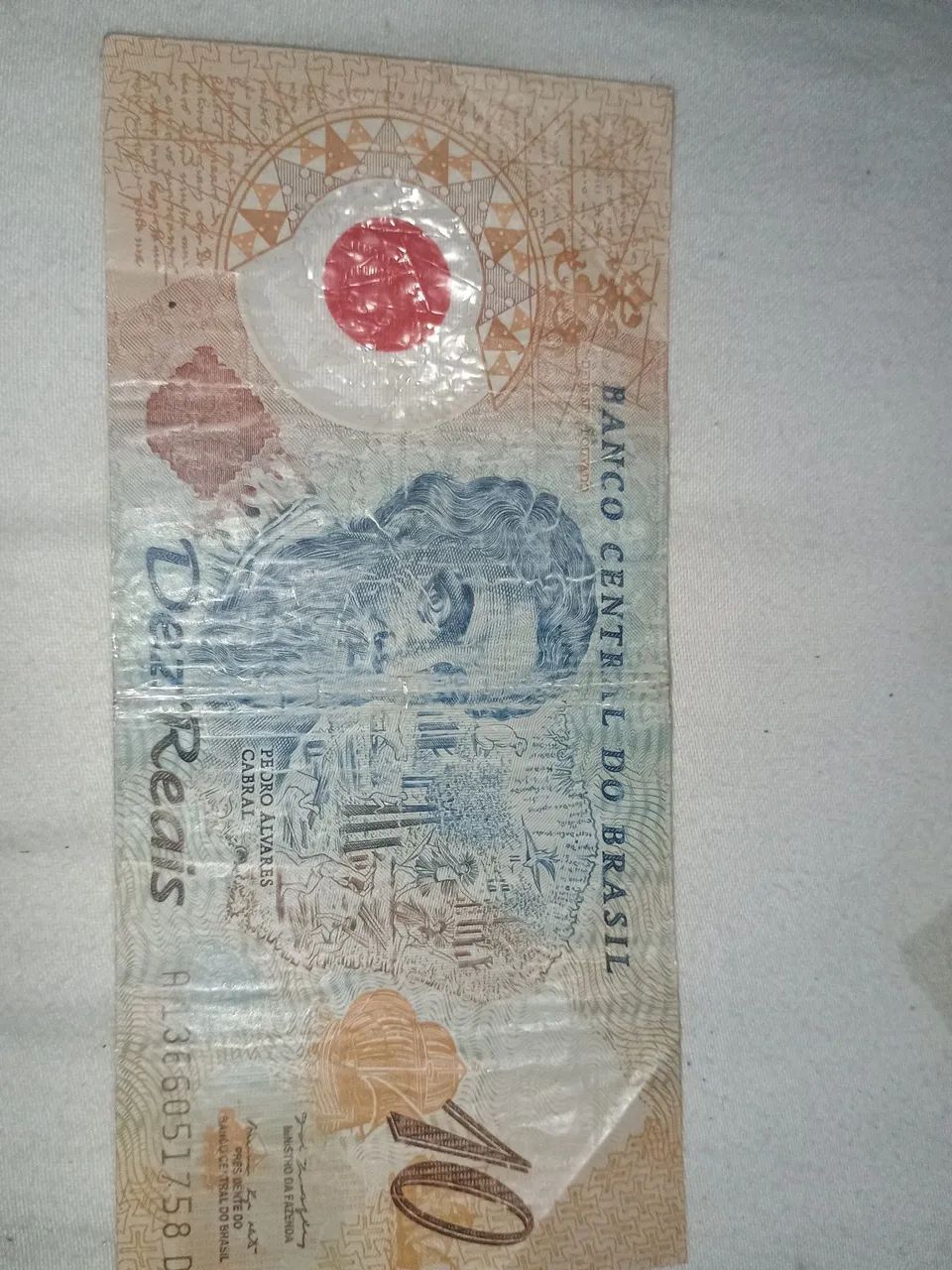 Cédulas de Real 1 e 10 reais (polímero)