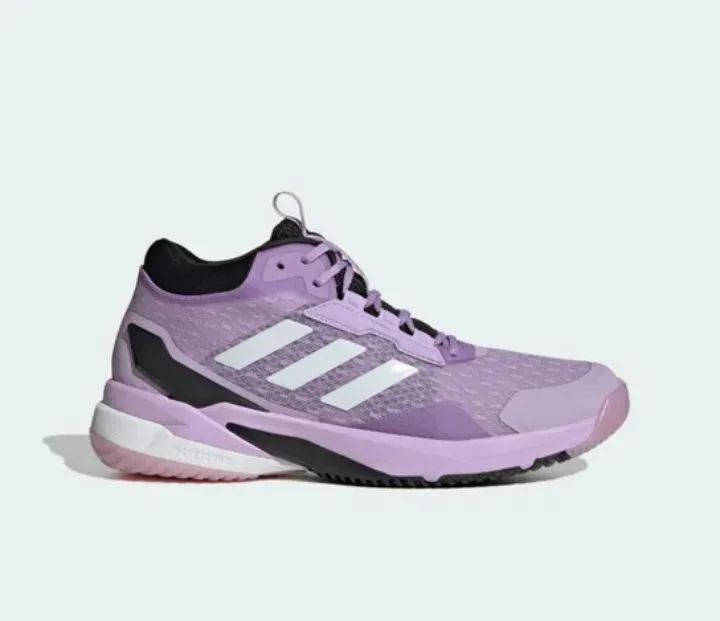 Tênis Adidas Crazyflight 6 Mid Indoor - Roxo+Preto - Foto 4
