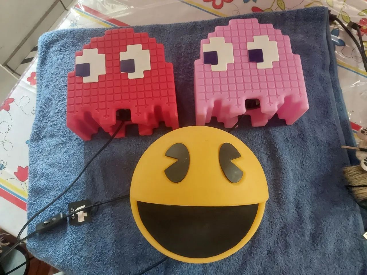 Kit 3 luminarias pac man