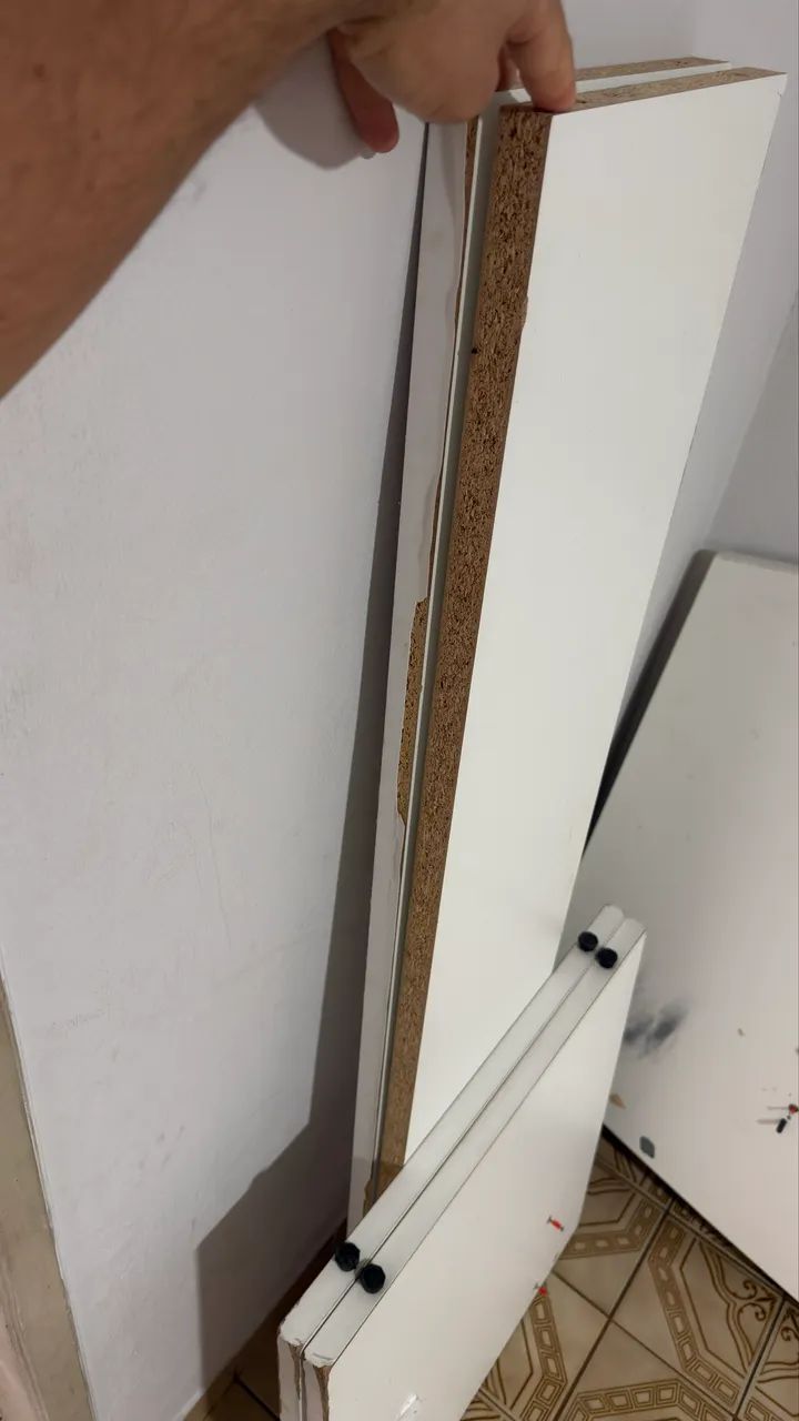 Mesa Grande (2,45m) - MDF Branca - Oportunidade!
