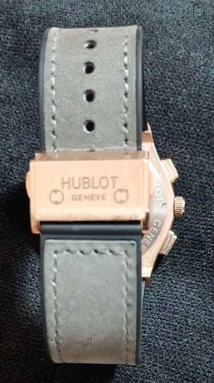 Relógio Hublot Geneve pulseira de couro  - Foto 2