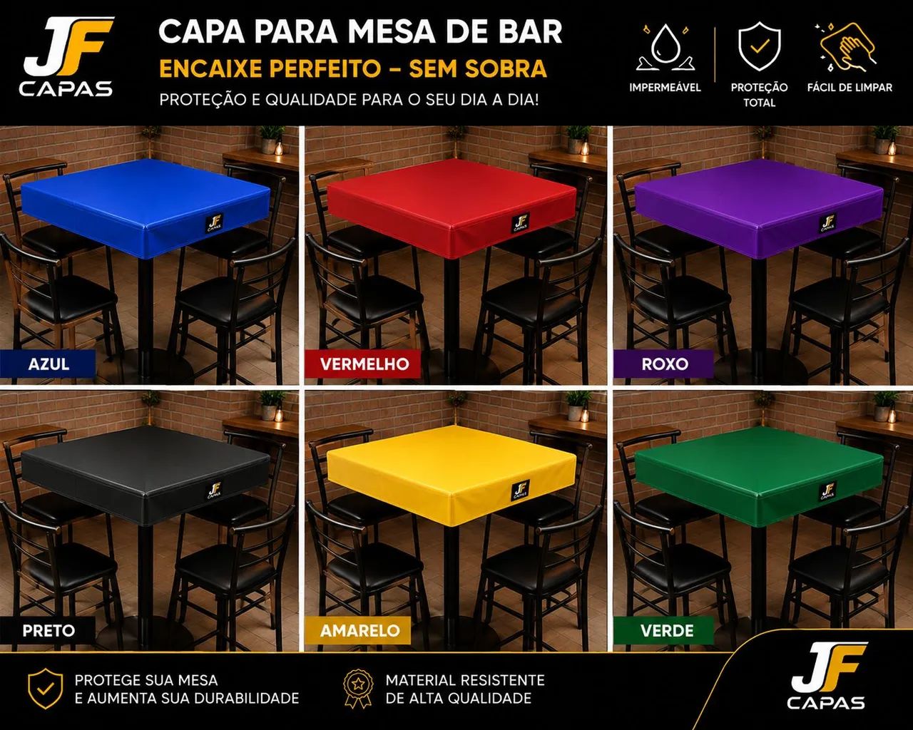 Capas para mesa buffet restaurante lanchonete,